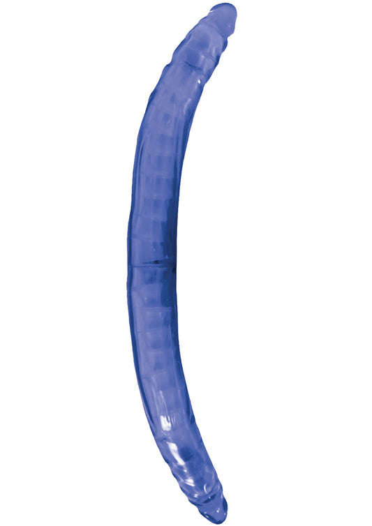 Bendable Double Dildo Vibrating Dildo - Blue