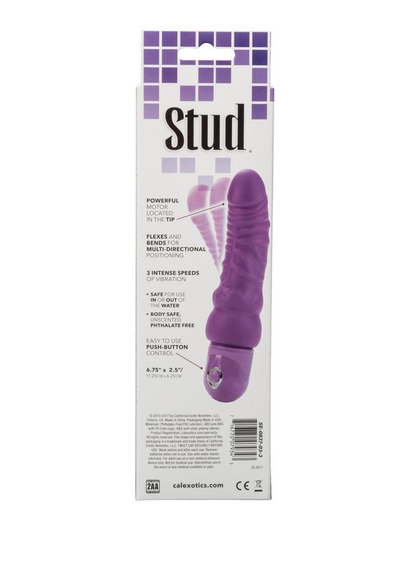 Bendie Stud Curvy Vibrator - Purple