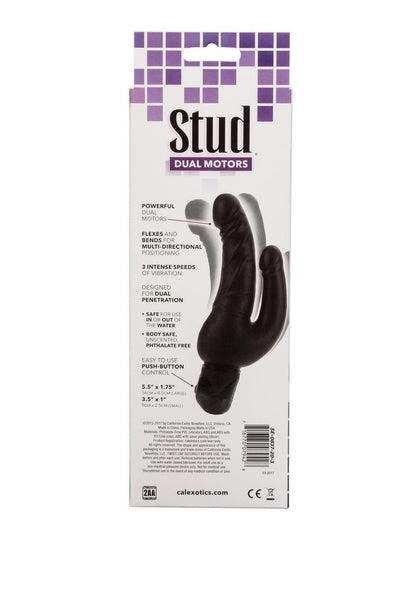 Bendie Stud Over and Under Vibrator - Black