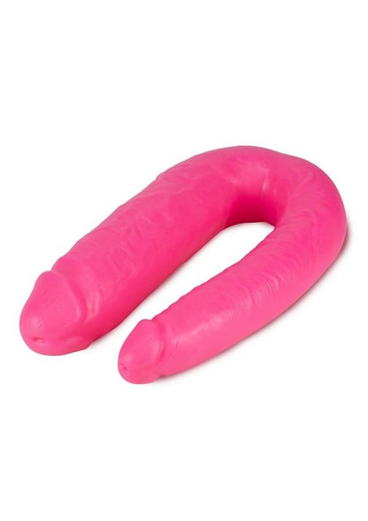 Big As Fuk Double Headed Dildo with Suction Cup - Pink - 18in