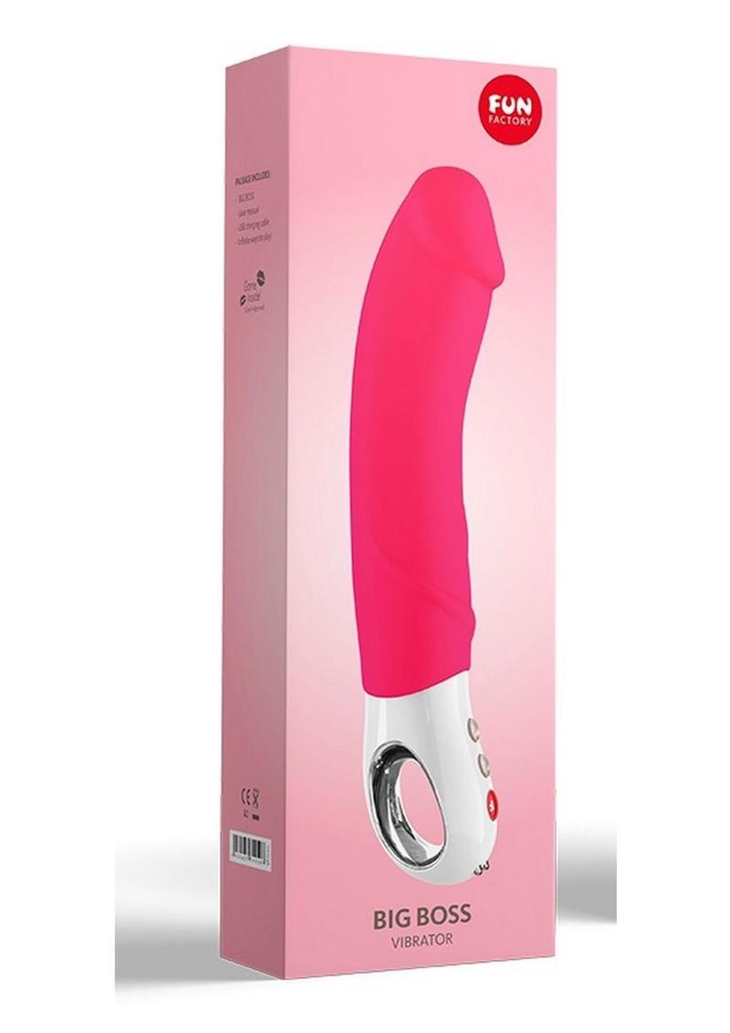 Big Boss G5 Vibrating Silicone Dildo - Pink