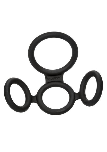 Big Man's Spreader Silicone Cock Ring - Black