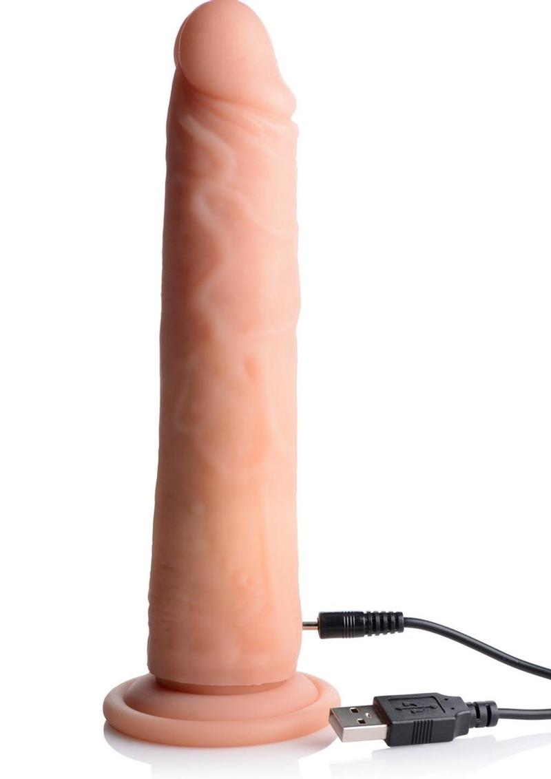 Big Shot Silicone Vibrating and Twirling Remote Control Rechargeable Dildo