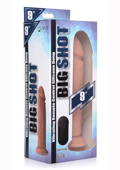 Big Shot Silicone Vibrating Remote Control Rechargeable Dildo