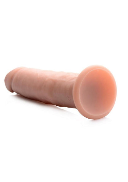 Big Shot Wireless Vibrating Silicone Dildo - Vanilla - 7in