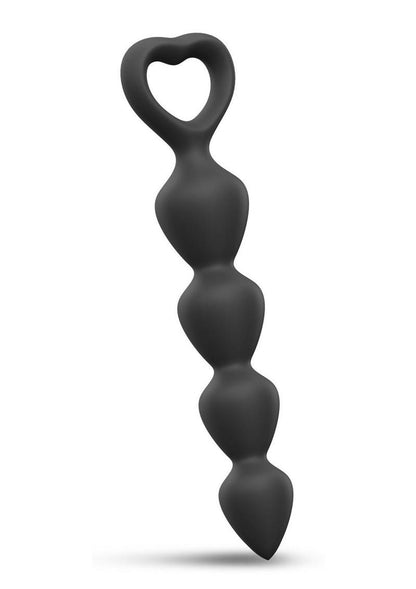 Bing Bang Silicone Anal Beads - Black/Black Onyx - Large