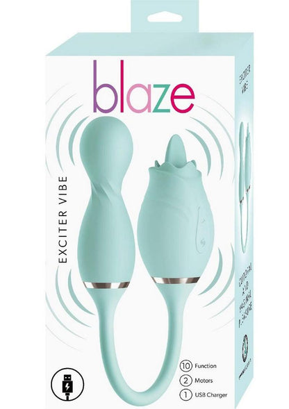 Blaze Exciter Rechargeable Silicone Dual Stimulating Vibrator