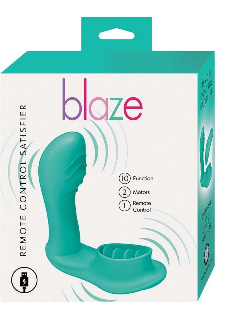 Blaze Remote Control Satisfier Rechargeable Silicone Mini Vibrator