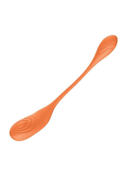 Blaze Triumph Rechargeable Silicone Dual Vibrator - Orange