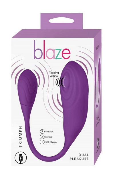 Blaze Triumph Rechargeable Silicone Dual Vibrator