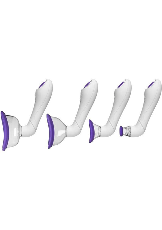 Bloom Intimate Silicone Rechargeable Body Pump - Purple/White