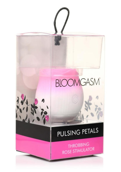 Bloomgasm Pulsing Petals Throbbing Silicone Rechargeable Rose Stimulator