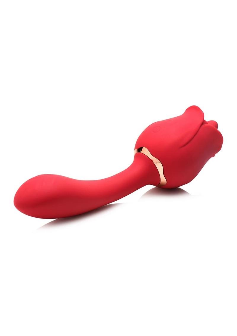 Bloomgasm Regal Rose Licking Rose Silicone Clitoral Vibrator