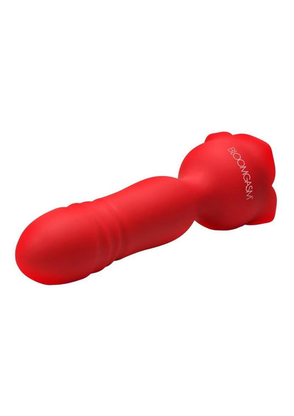 Bloomgasm Rose Delight Rechargeable Silicone Thrusting Vibrator