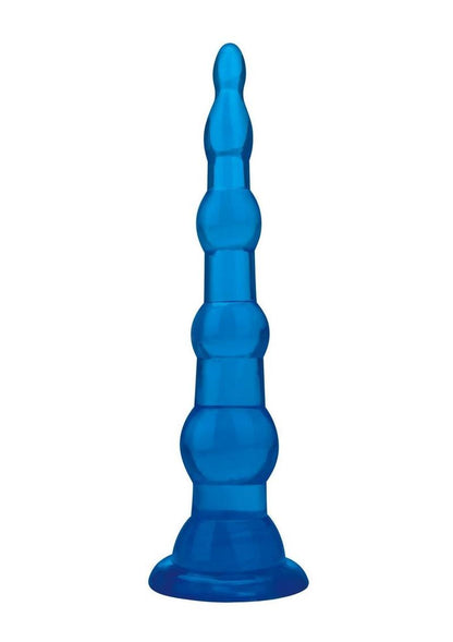 Blue Line Anal Beads with Suction Cup