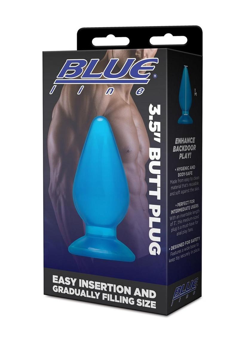 Blue Line Butt Plug - Blue