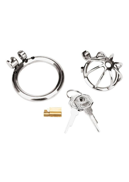 Blue Line Little Cock Chastity Cage - Stainless - Steel