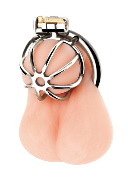 Blue Line Little Cock Chastity Cage - Stainless