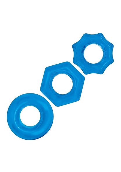 Blue Line Nuts and Bolts Stretch Cock Ring