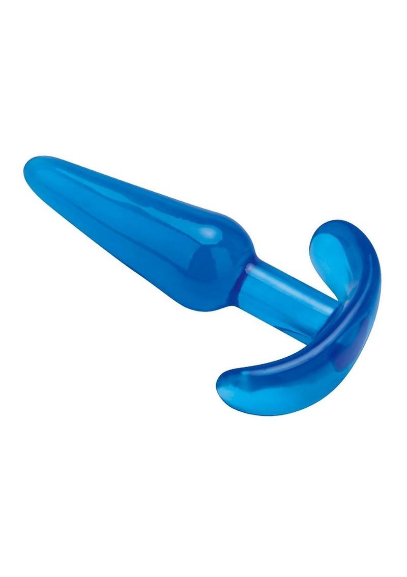 Blue Line Slim Tapered Butt Plug - Blue - 4.25in