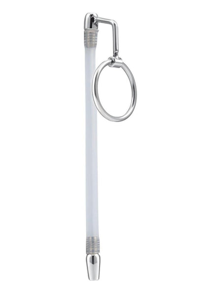 Blue Line Stainless Steel Cock Ring Catheter Urethral Plug