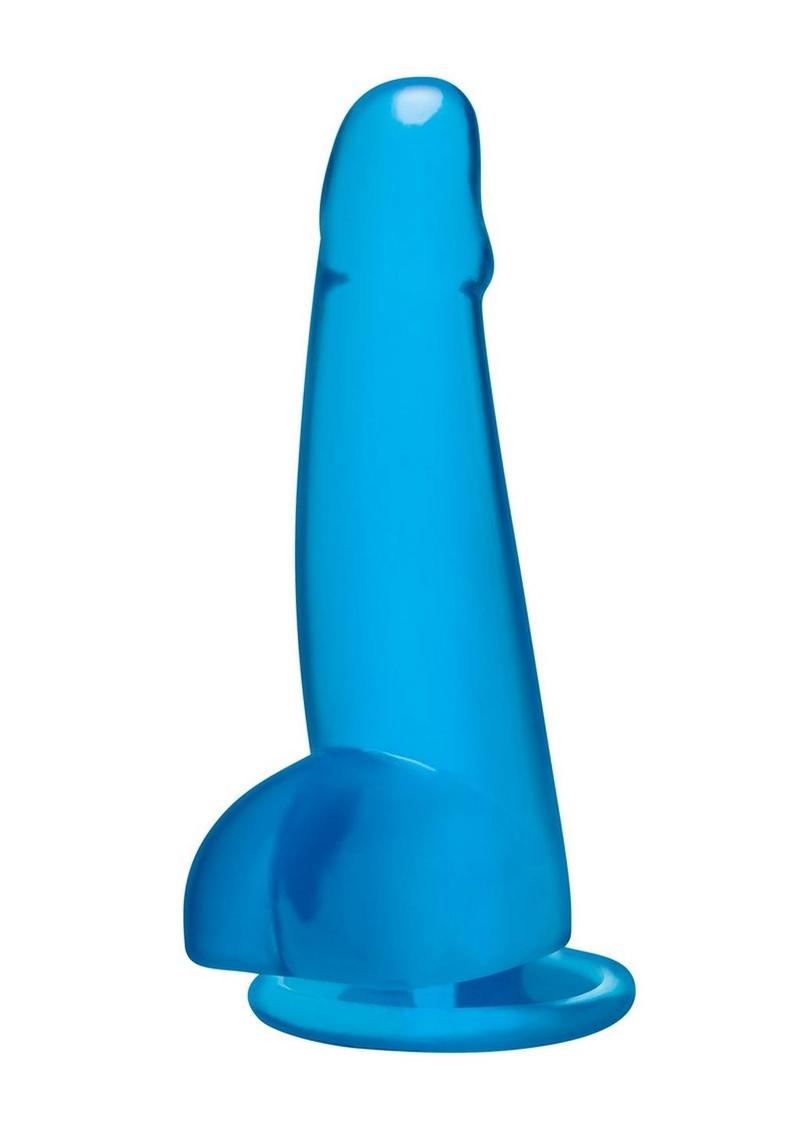 Blue Line Suction Cup Dildo with Balls