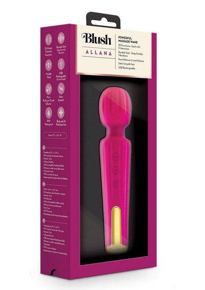 Lush Allana Velvet Rechargeable Silicone Wand Vibrator