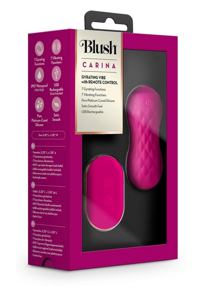 Lush Carina Rechargeable Silicone Vibrating Egg - Velvet