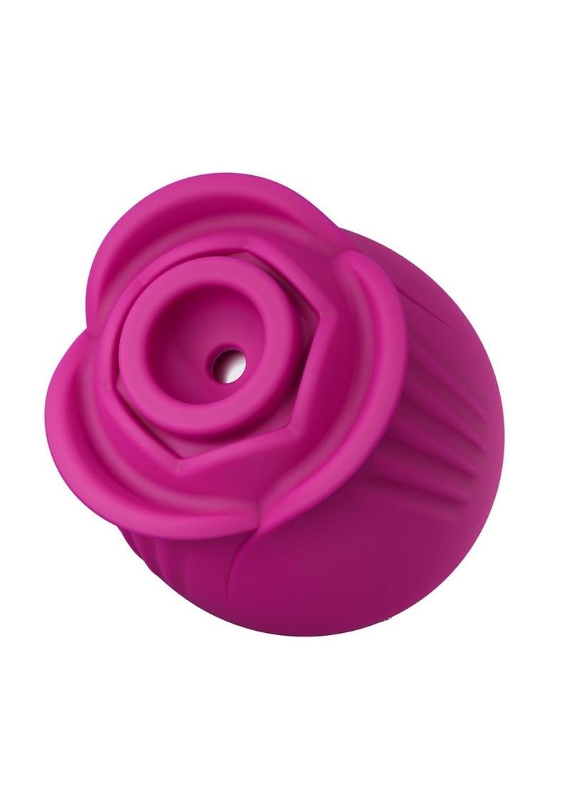 Blush Collection The Original Blush Rose Rechargeable Silicone Air Pulse Clitoral Vibrator - Fuchsia/Pink