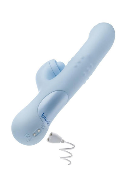 Blush Devin Rechargeable Silicone Rabbit Vibrator