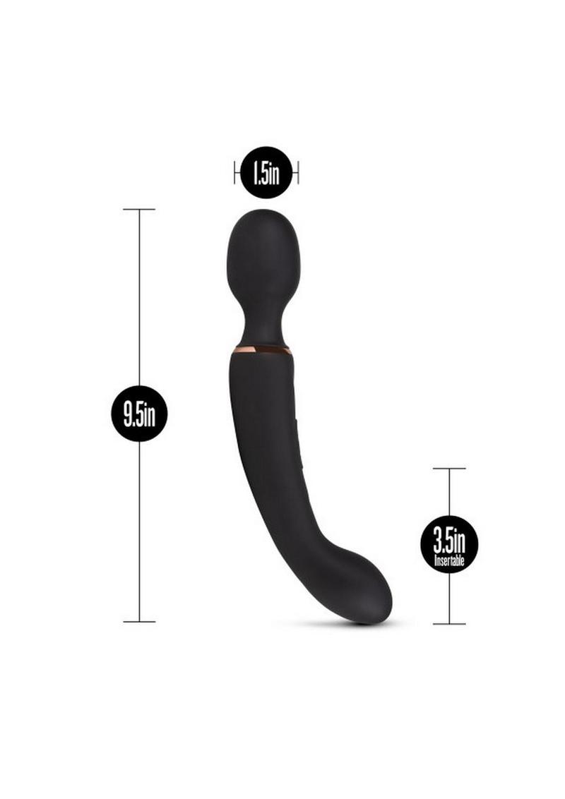 Lush Gia Rechargeable Silicone Massage Wand - Black