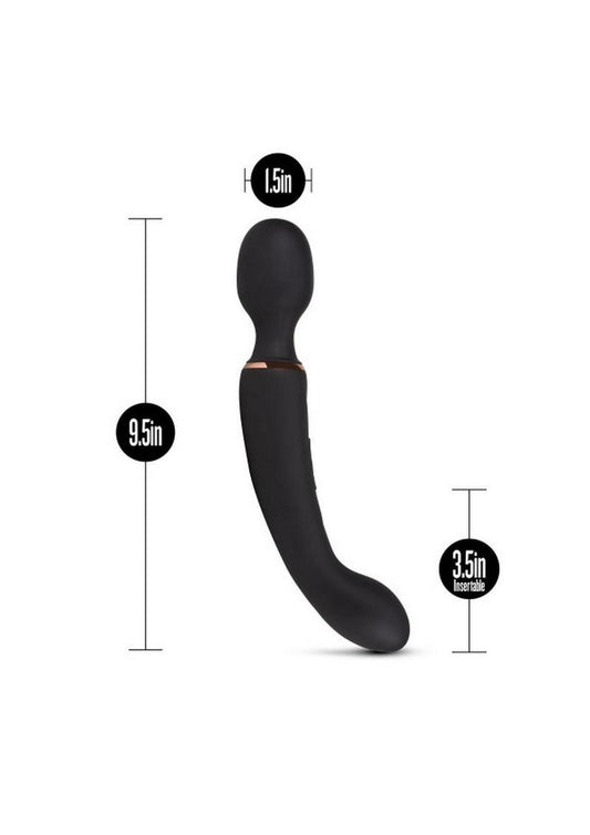 Lush Gia Rechargeable Silicone Massage Wand - Black
