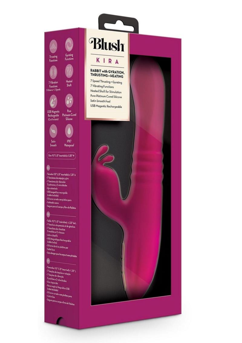 Lush Kira Rechargeable Silicone Rabbit Vibrator - Velvet - Pink