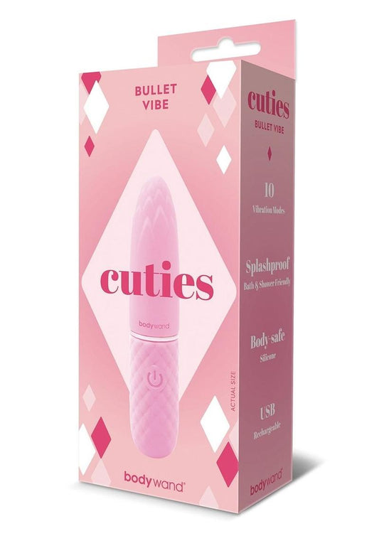 Bodywand Cuties Bullet Rechargeable Silicone Vibrator - Pink