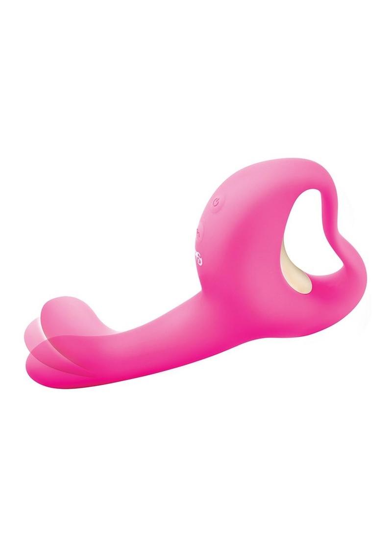 Bodywand G-Play Ultimate Ergonomic Rechargeable Silcone Come Hither Squirt Trainer with Clitoral Stimulator