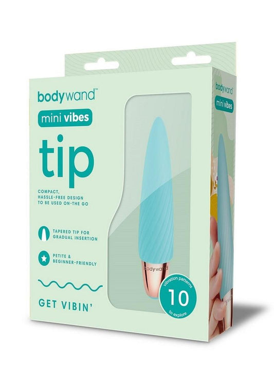 Bodywand Mini Vibes Tip Rechargeable Silicone Clitoral Stimulator - Green