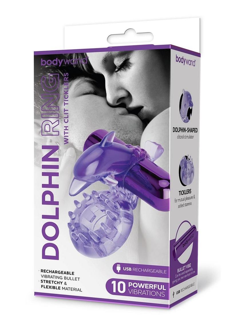 Bodywand Rechargeable Silicone Dancing Dolphin Ring