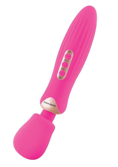 Bodywand Rumble Rechargeable Wand 10in - Hot Pink