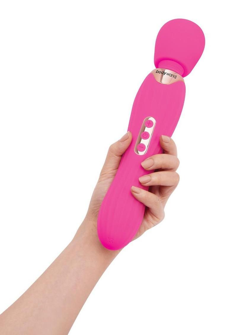 Bodywand Rumble Rechargeable Wand 12in - Hot Pink