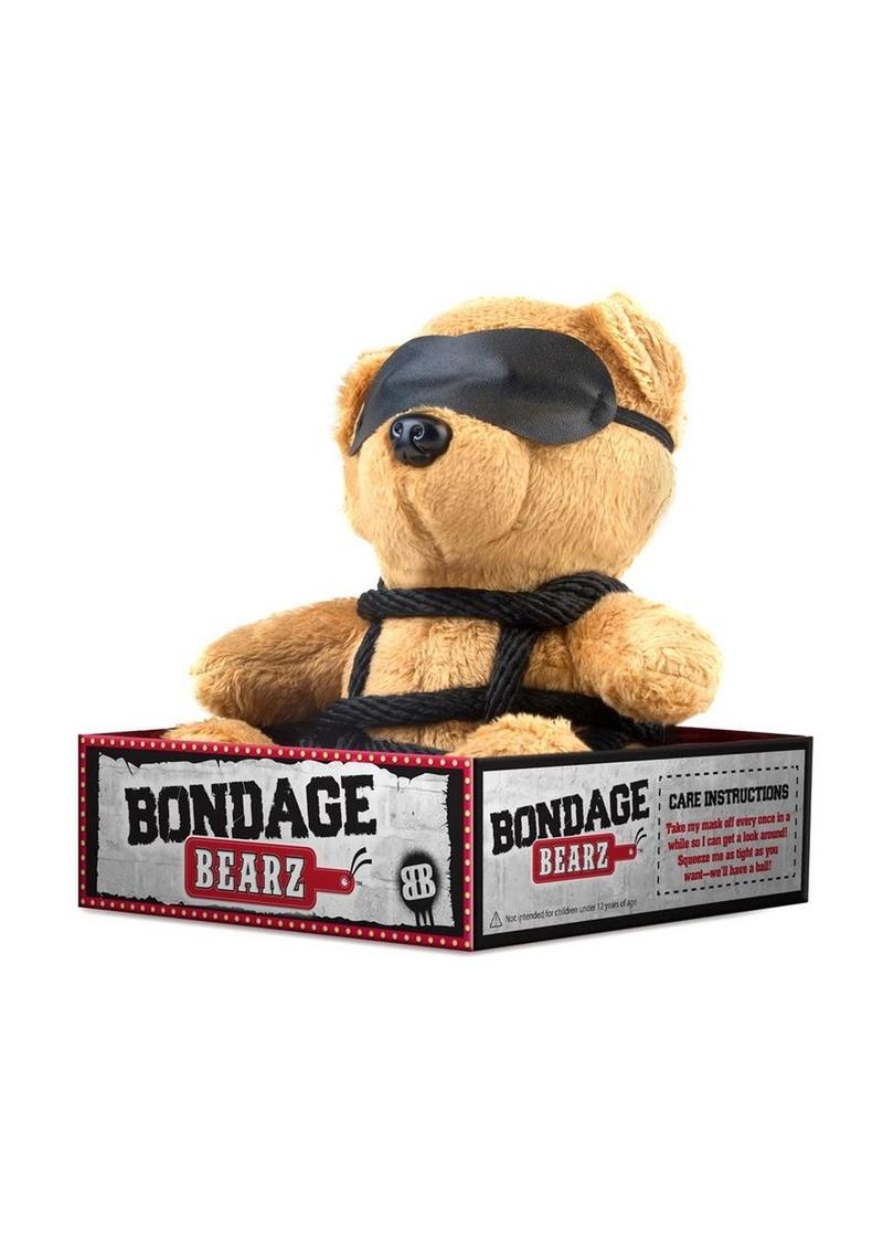 Bondage Bearz Bound Up Billy Stuffed Animal - Black/Brown