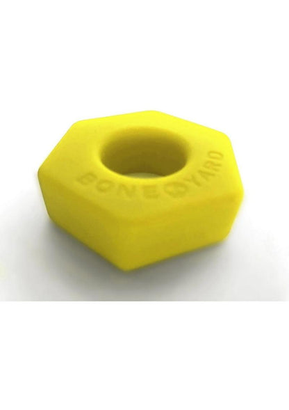 Boneyard Bust A Nut 2x Stretch Silicone Cock Ring Ball Stretcher - Yellow