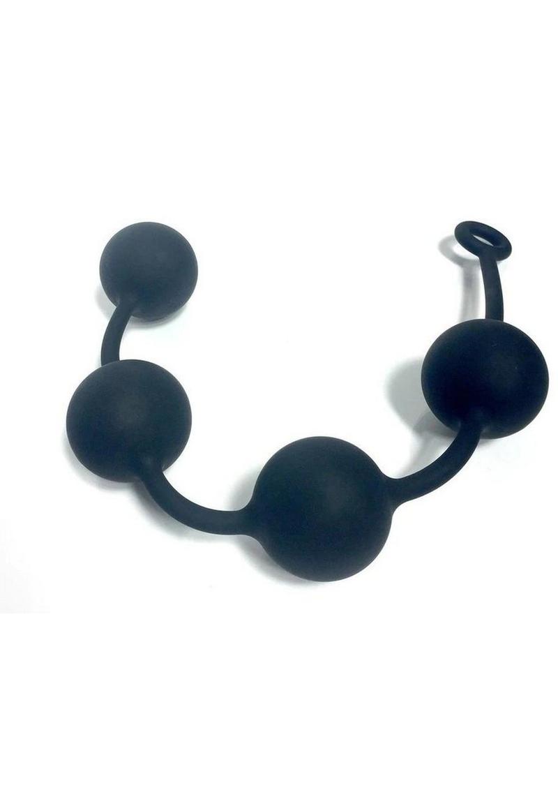 Boneyard Silicone Ass Ballz Anal Beads - Extra - Black - Large