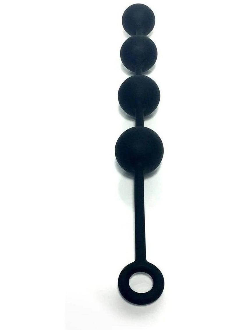 Boneyard Silicone Ass Ballz Anal Beads - Black - Large