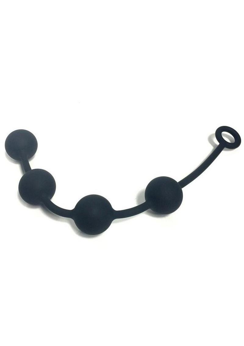 Boneyard Silicone Ass Ballz Anal Beads - Black - Medium