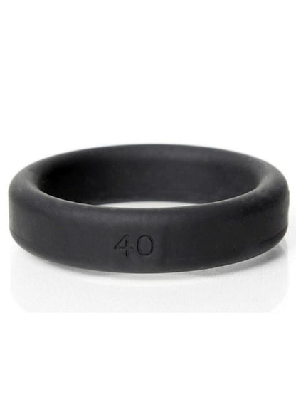 Boneyard Silicone Ring Cock Ring - Black - 1.6in