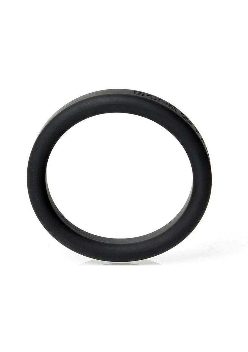 Boneyard Silicone Ring Cock Ring - Black - 1.8in