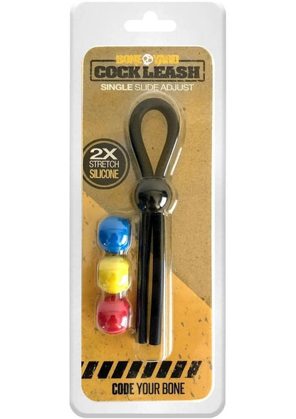 Boneyard Single Slide Cock Leash 2x Stretch Silicone