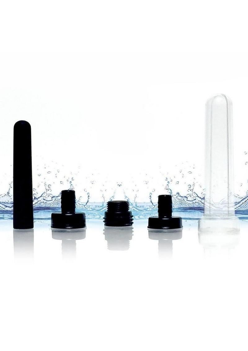 Boneyard The Skwert Silicone Douche Adaptor Kit Set Of - Black - 5 Pieces