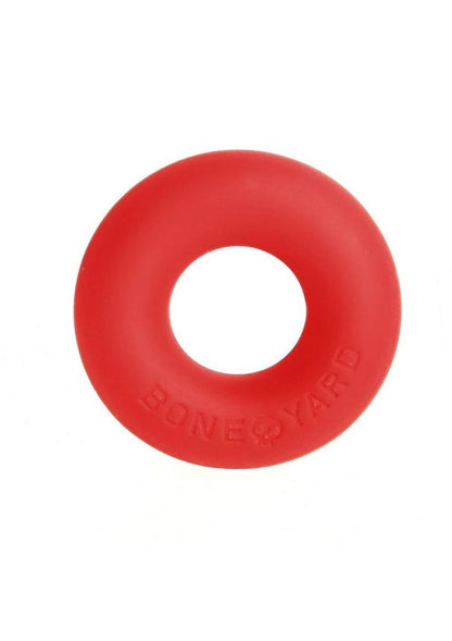 Boneyard Ultimate Silicone Cock Ring - Red - 2in