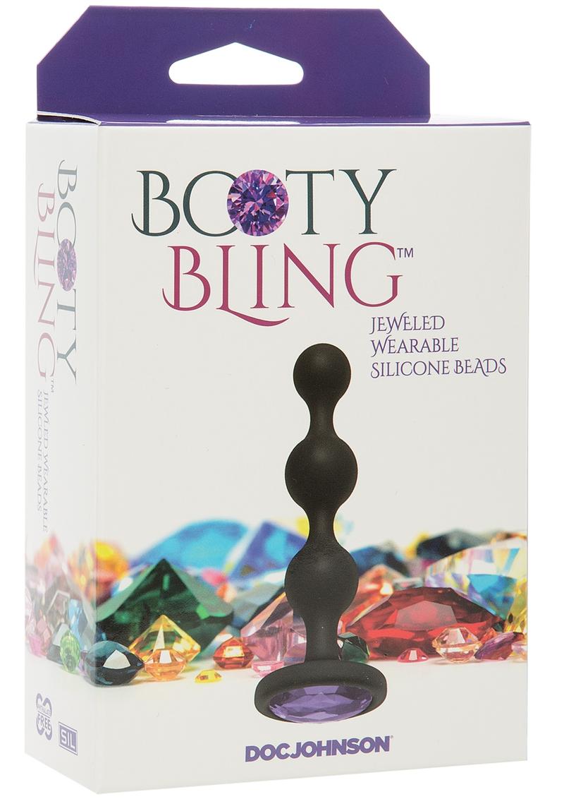 Booty Bling Jeweled Silicone Anal Beads